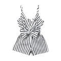 Bow Striped Romper - The Trendy Toddlers