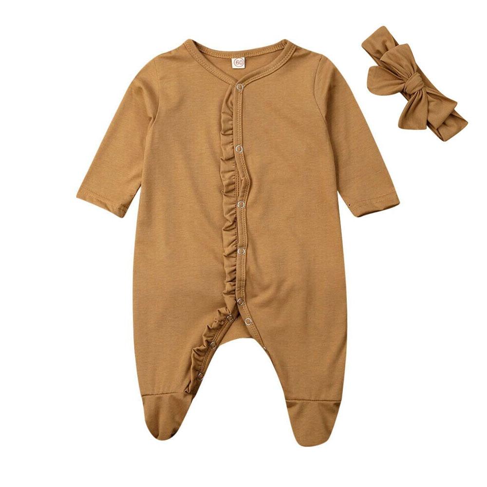 Long Sleeve Footed Baby Jumpsuit