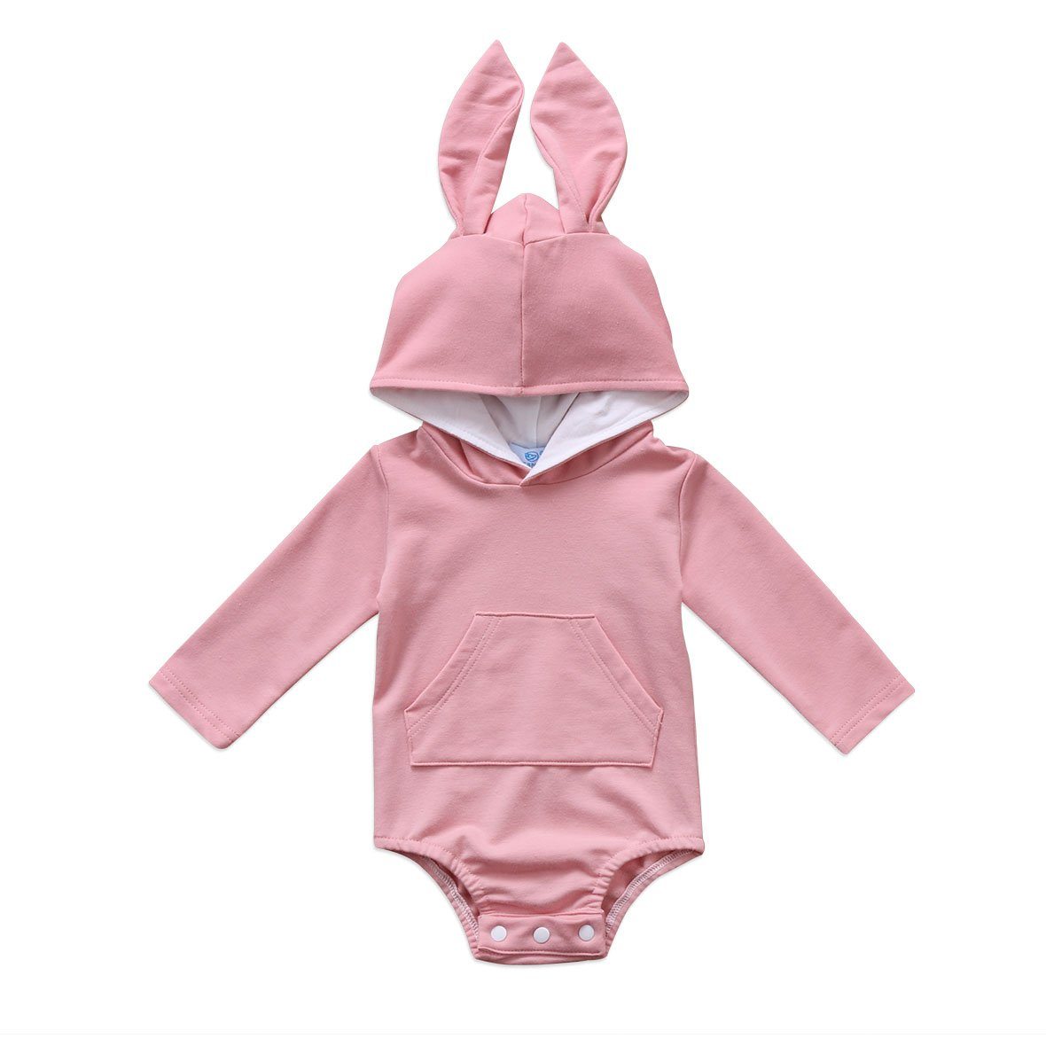Pink Bunny Ears Baby Jumpsuit