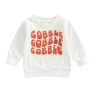 Gobble Baby Sweatshirt White 3-6 M 