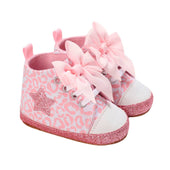 Pink Sparkly Baby Sneakers   