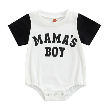 Mama's Boy Baby Bodysuit Black 0-3 M 