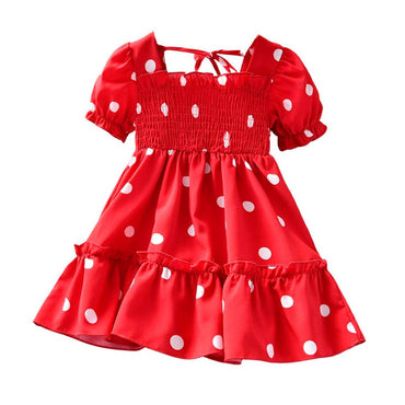 Red Polka Dot Toddler Dress   