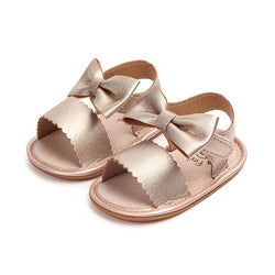 Princess Bowknot Baby Sandals Gold 5 