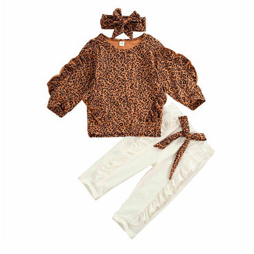Leopard Ruffled Toddler Set