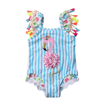 Flamingo Boho Toddler Swimsuit   