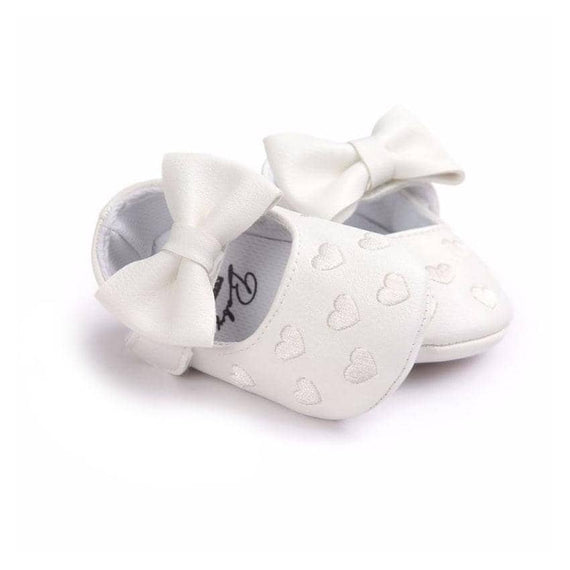Hearts Baby Moccasins White 1 