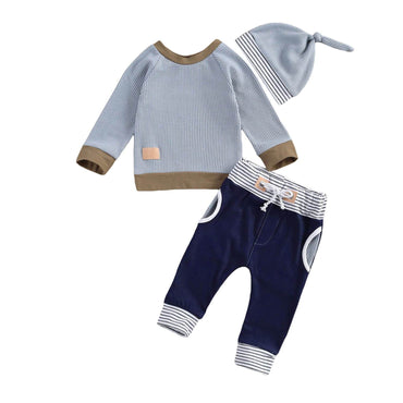 Patchwork Pullover Baby Set   