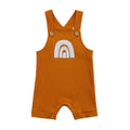 Rainbow Ribbed Baby Jumpsuit Brown 0-3 M 