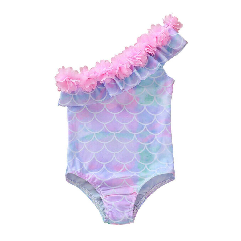 Toddler Girl Mermaid One Piece Swimsuit – The Trendy Toddlers