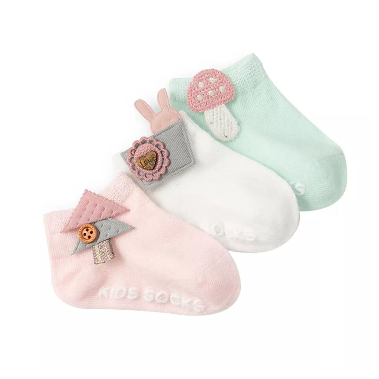 3 Pairs of Cute Sock Forest 1-3T 