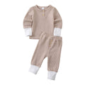 Ribbed Button Lounge Baby Set Beige 18-24 M 