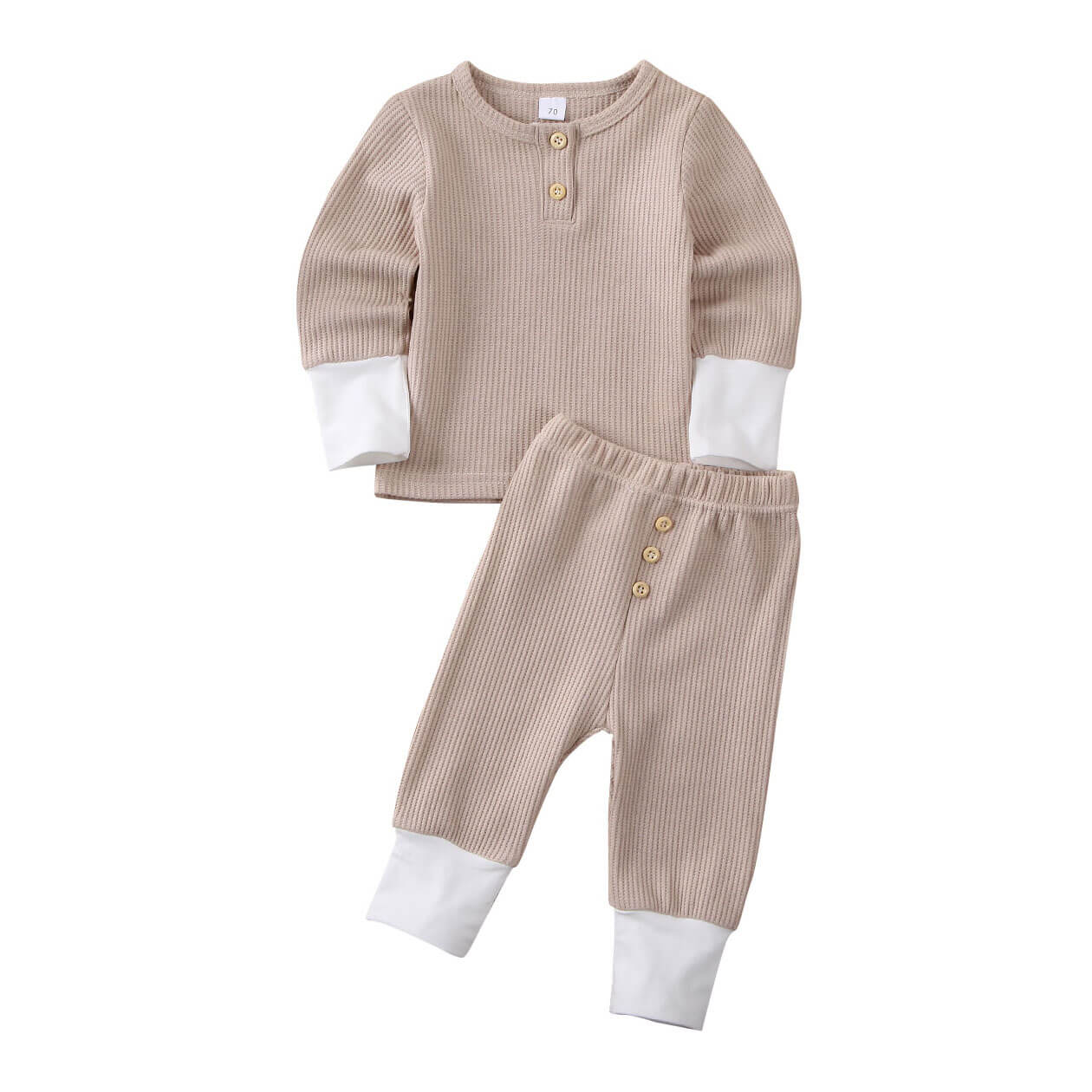 Ribbed Button Lounge Baby Set