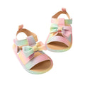 Rainbow Bowknot Baby Sandals