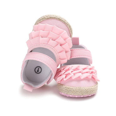 Ruffle Solid Baby Shoes   