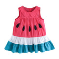 Watermelon Ruffled Toddler Dress
