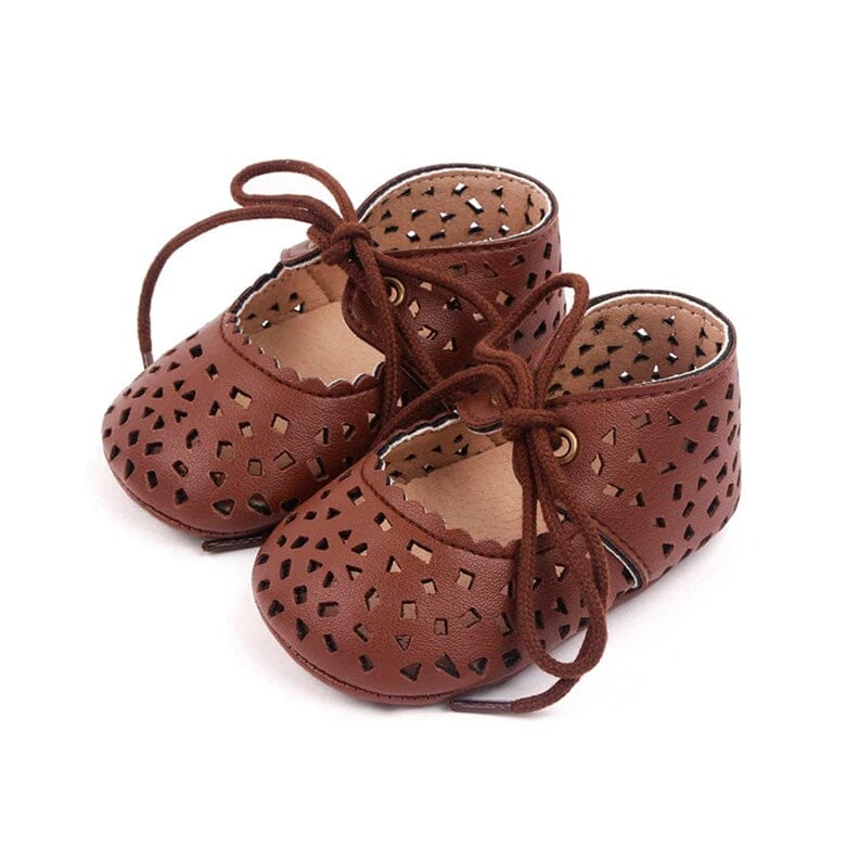 Solid Hollowed Baby Shoes