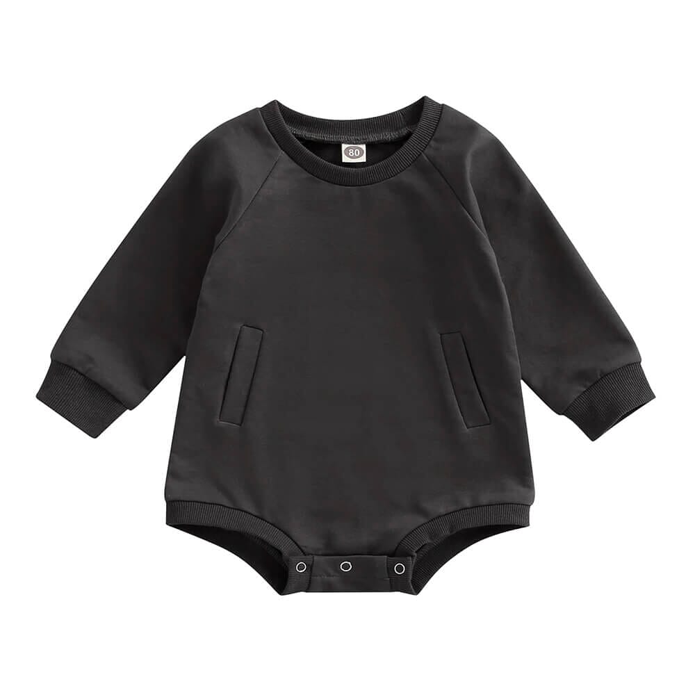 Long Sleeve Solid Baby Bodysuit