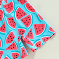 Short Sleeve Watermelon Toddler Swimsuit