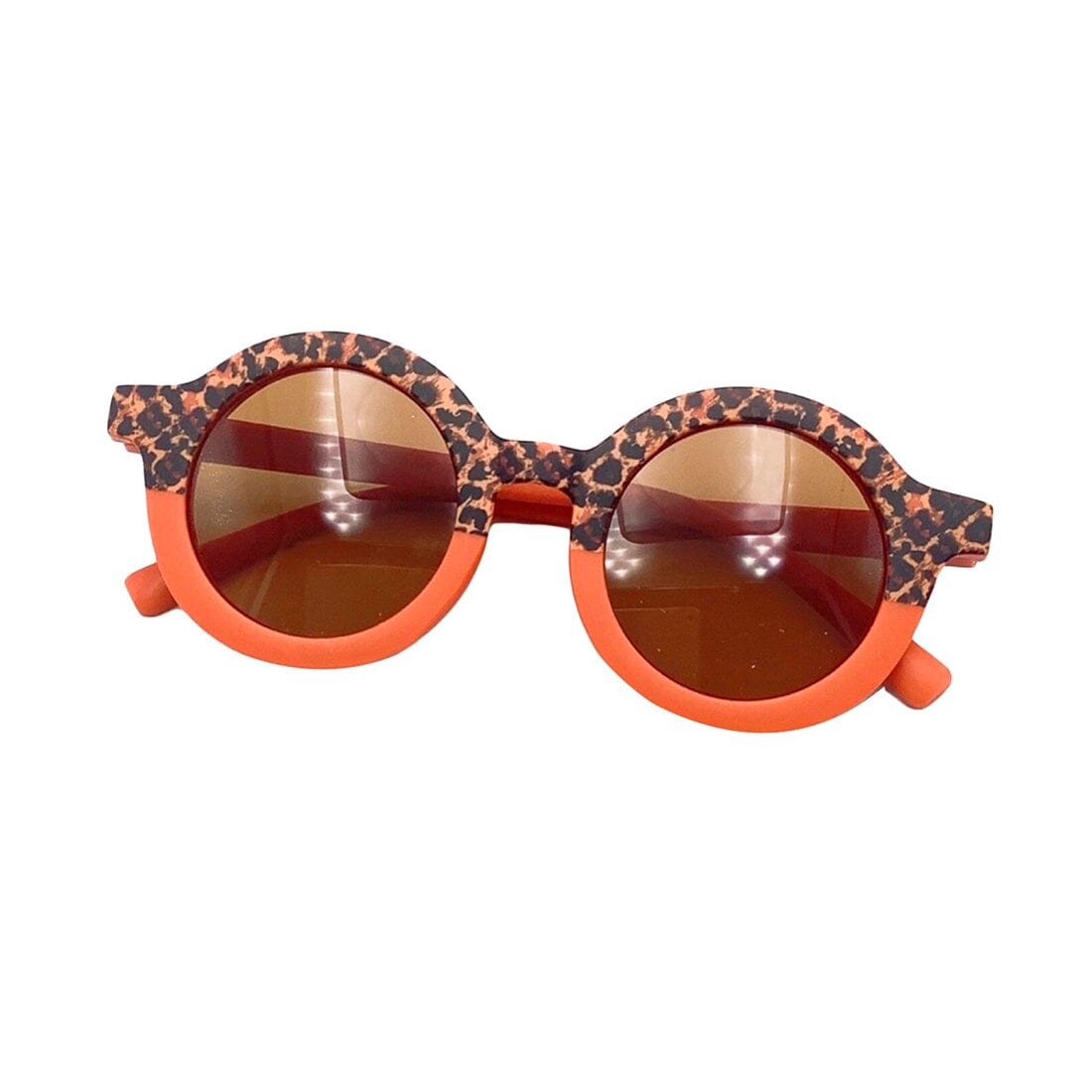 Retro Leopard Sunglasses Orange  