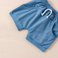 Sleeveless Blue Shorts Baby Set   