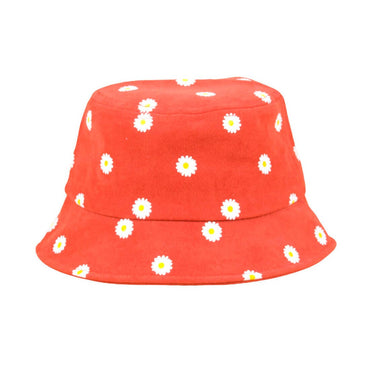 Daisy Bucket Hat Red  