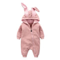 Bunny Hooded Baby Jumpsuit Pink 18-24 M 