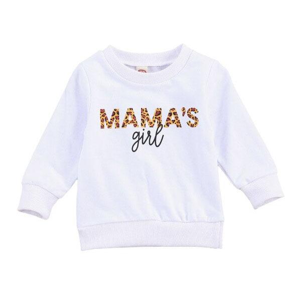 Mama's Girl Baby Sweatshirt White 18-24 M 