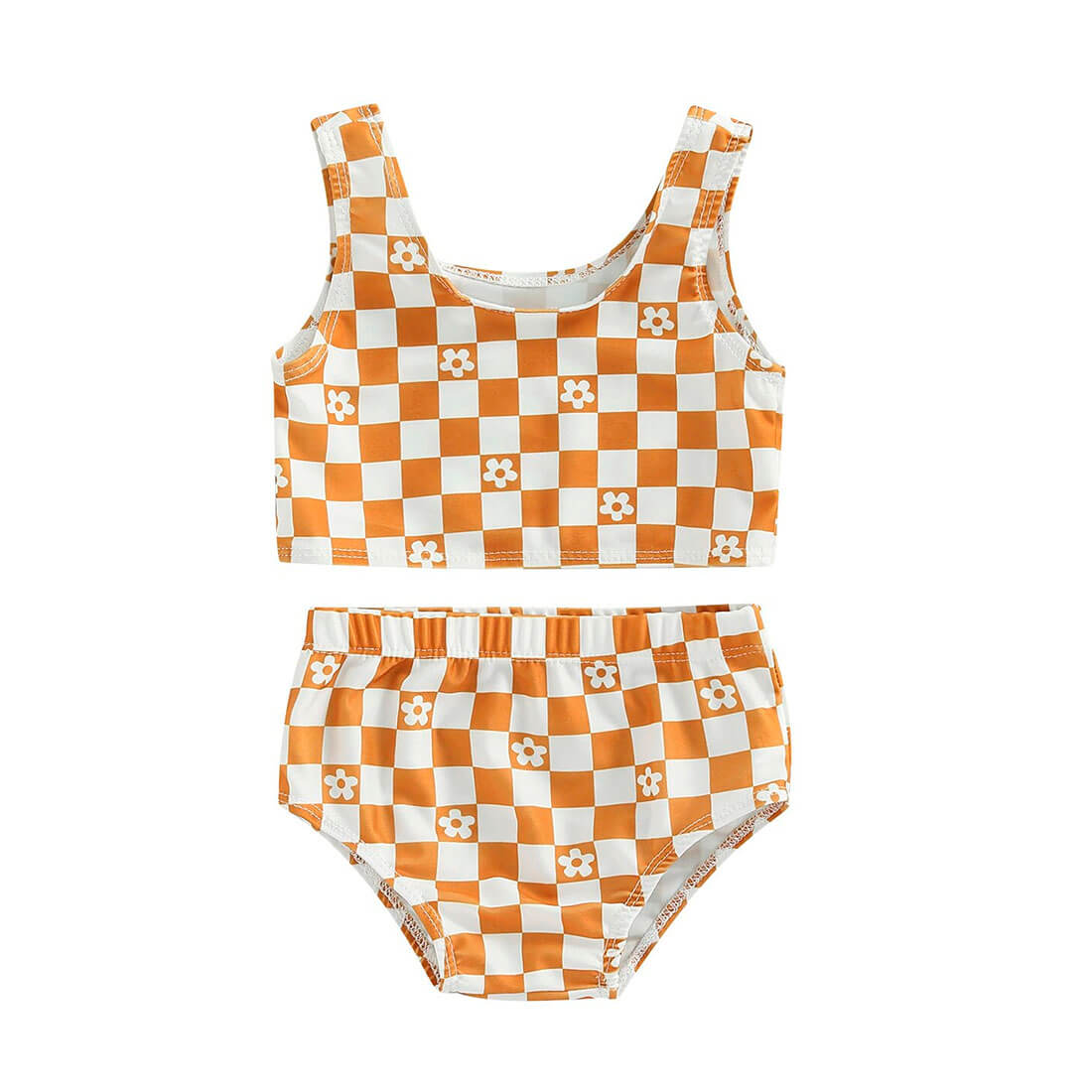 Floral Plaid Toddler Swimsuit