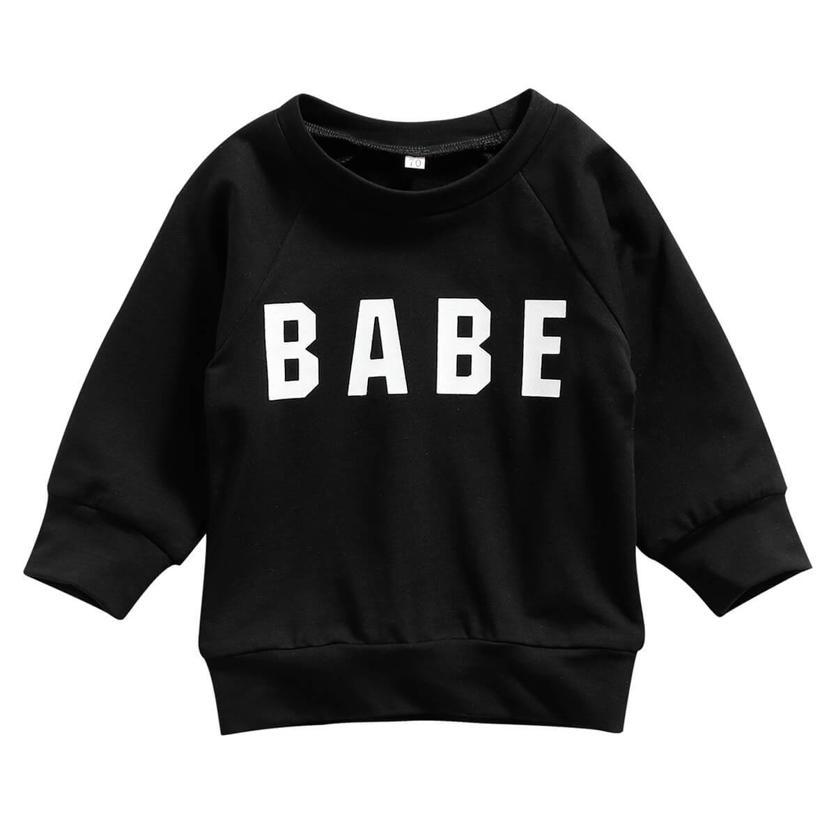 Babe Baby Sweatshirt Black 3-6 M 