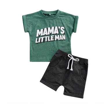 Mama's Little Man Baby Set   