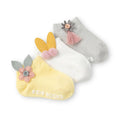 3 Pairs of Cute Sock Bunny 6-12 M 