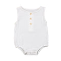 Solid Linen Sleeveless Romper - The Trendy Toddlers