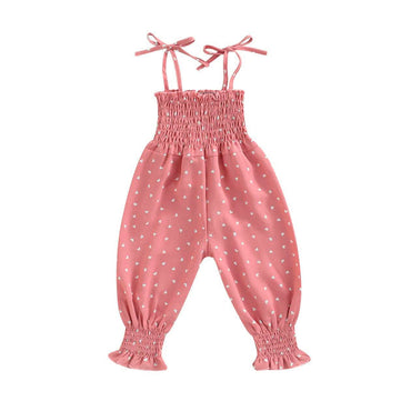 Pink Hearts Toddler Jumpsuit   