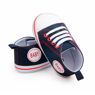 Lace Up Baby Sneakers Navy Blue 1 