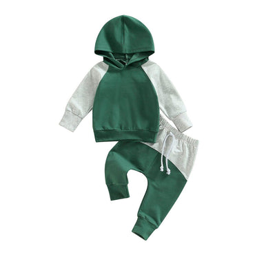Green Hooded Baby Set