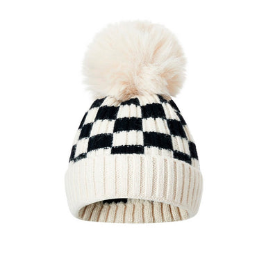 Plaid Knitted Hat
