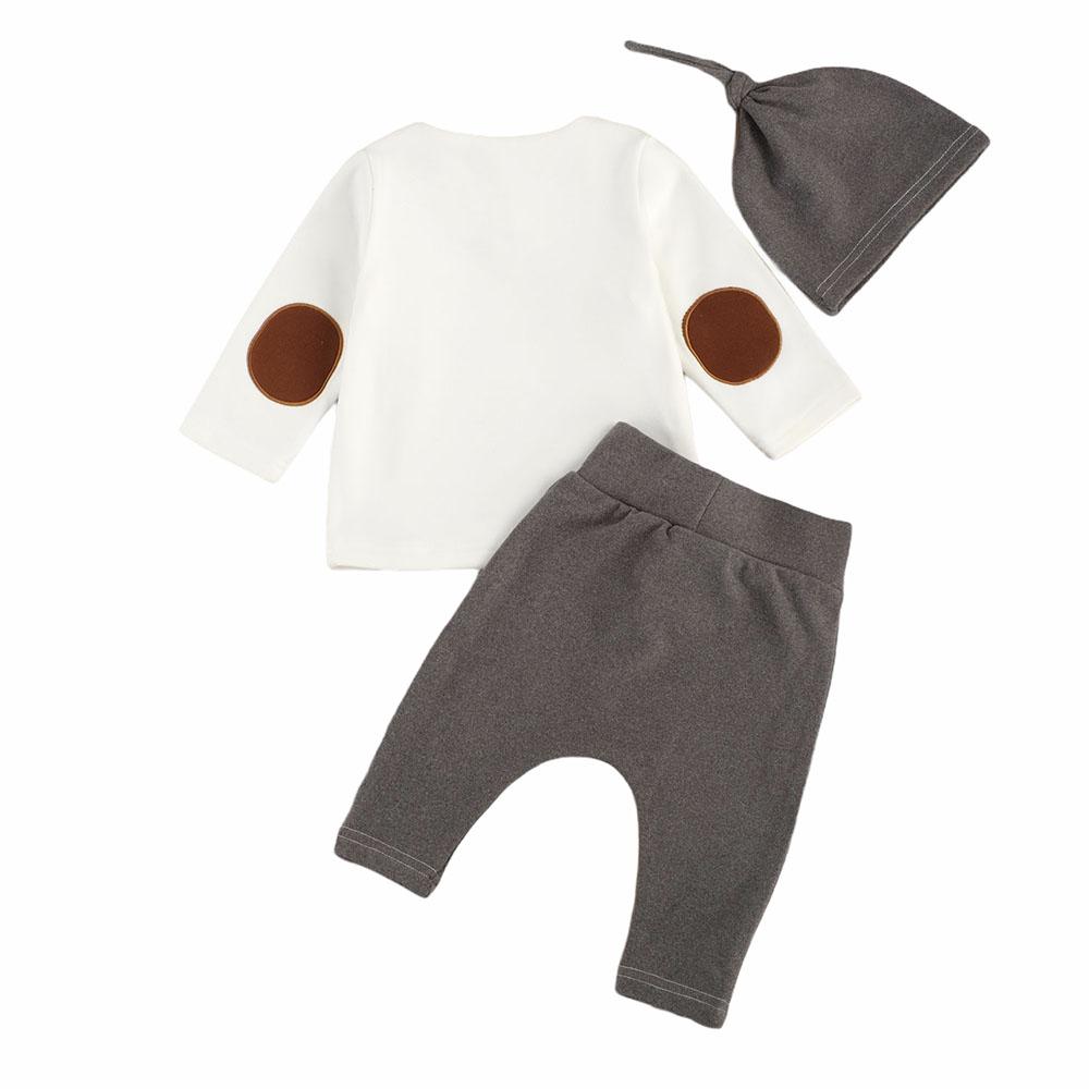 Buttons Sweatshirt Beanie Baby Set   
