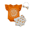 Here Comes The Sun Ruffled Baby Set