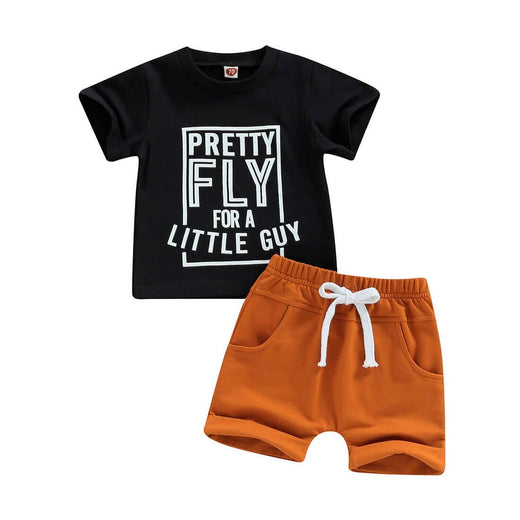 Pretty Fly For A Little Guy Baby Set Black 3-6 M 