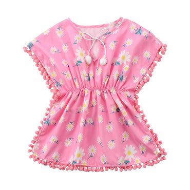 Pink Floral Toddler Cover-Up   