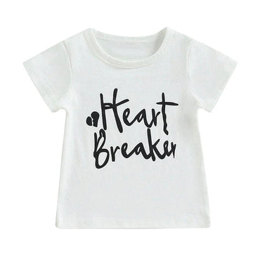 Heart Breaker Toddler Tee White 9-12 M 