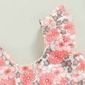 Floral Ruffled Baby Swimsuit   