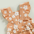 Floral Waffle Baby Romper