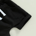 Sleeveless Camo Black Shorts Baby Set