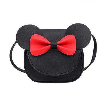 Mouse Ear Bowknot Shoulder Bag Black  