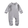 Long Sleeve Zipper Baby Jumpsuit Gray 18-24 M 