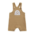 Rainbow Ribbed Baby Jumpsuit Coffee 0-3 M 