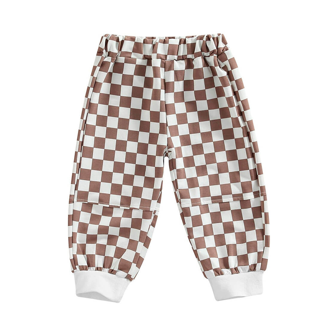 Checkered Toddler Pants Brown 18-24 M 
