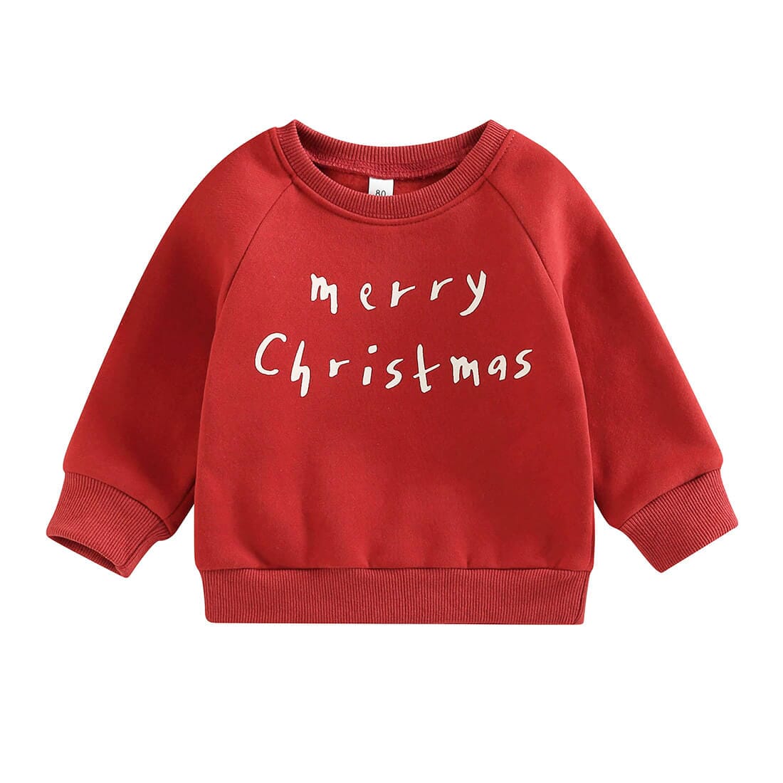 Merry Christmas Sweatshirt Red 6-9 M 